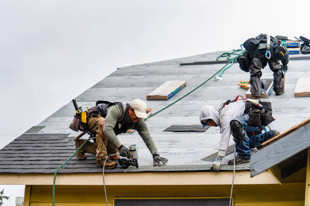 Professional Gutter Installation technician working in Wellersburg, PA